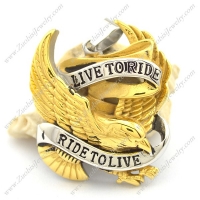 Two Tones RIDE TO LIVE Eagle Biker Pendant p002096