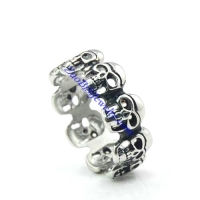 multi skulls rings for mens JR500003