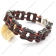 Red and Black Bike Chain Bracelet for Men b002829