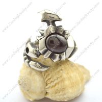 Black Stone Scorpion Ring r002327