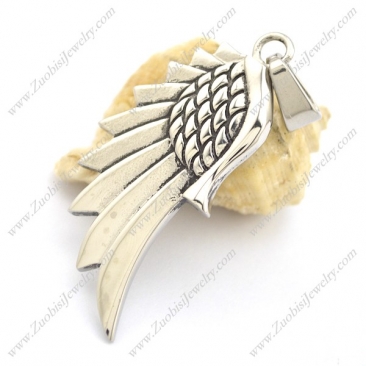 Stainless Steel Wing Pendant p002157