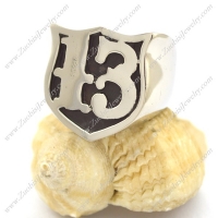 Gothic Letter 13 Ring r002365