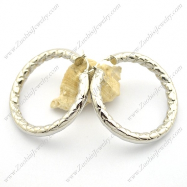 6MM Big Line Diameter Steel Earring e000997