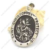 Saint Christopher Protect Us Pendant p002190