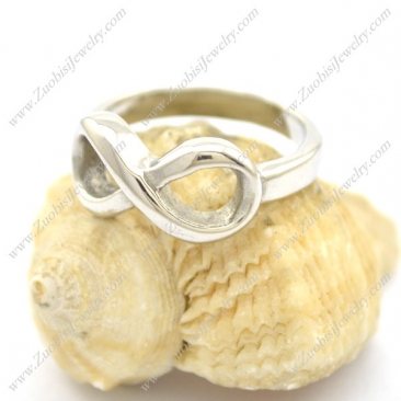 Simple Lucky 8 Stainless Steel Ring r002389