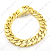 24mm Wide Gold-plating Heavy Weight Casting Necklace for Men with Big Buckle n000893