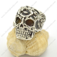 Flower Forehead Skull Ring r002520