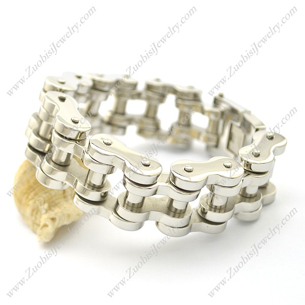 22mm Shiny Stainless Steel Bicycle Chain Bracelet