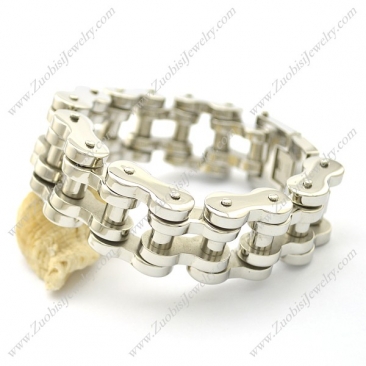 22mm Shiny Stainless Steel Bicycle Chain Bracelet b003073