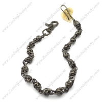 17 Black Star Skulls Belt Chain in 12mm Wide y000014