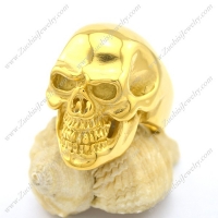 Gold Skull Jewelry in 316L Stainless Steel r002609