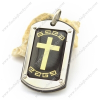 Cross Tag Pendant p002322