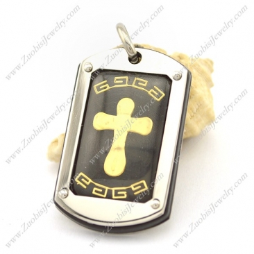 Cross Tag Pendant p002323