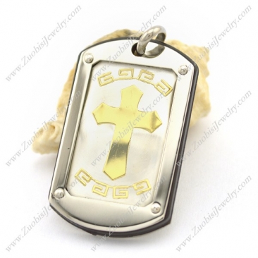 Cross Tag Pendant p002325