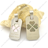 Four - Leaf Clover Couple Pendant p002379