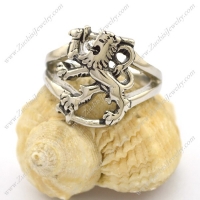 Stainless Steel The King of Lion Ring r002725