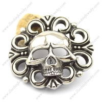 Skull Belt Buckle in 316L Stainless Steel bu000030