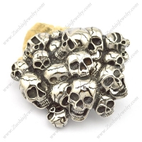 Mens Belt Buckle Designed by Multi Skulls bu000044