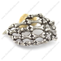 Stainless Steel Crossbones Belt Buckle bu000045