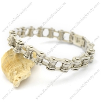 11mm Wide Stainless Steel Motorbike Chain Link Bracelet for Women Bikers b003486