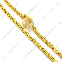 8.5mm Gold Plating Stainless Steel Chain n000992