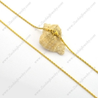 2mm Gold Stainless Steel Rope Chain n001008