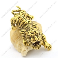 Vintage Gold Plating Casting Tiger Pendant p002512