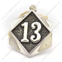 Black 13 Bike Pendant for Bikers p002528