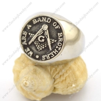 WE ARE A BAND OF BROTHERS Free Mason Ring r002746