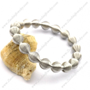 Special Stainless Steel Spring Ball Bracelet b003541