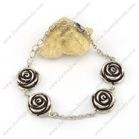 Four Casting Roses Chain Bracelet b003916