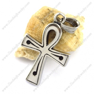 Stainless Steel Ankh Cross Pendant p002612