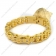 24K Gold Plated Stainless Steel Bike Bracelet b003992