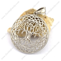 Stainless Steel Casting Oak Tree Pendant p002770