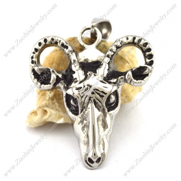 Stainless Steel Pendant Shape of Sheep's Head p002793
