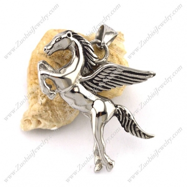 Stainless Steel Pegasus Pendant p002795