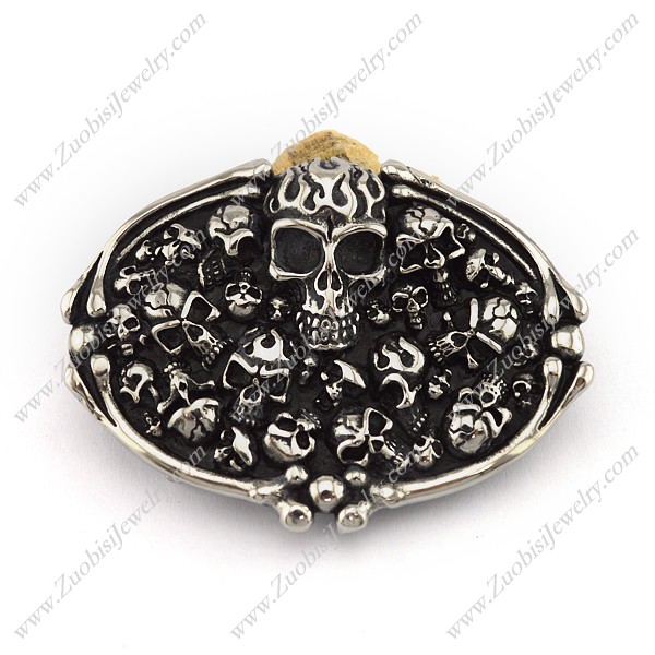 Allover skulls heads Belt Buckle