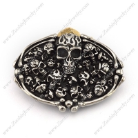 Allover skulls heads Belt Buckle bu000046