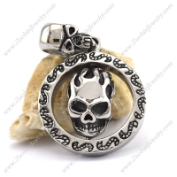 Two Skull Heads Pendant p002857