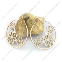 Rose Gold Flowers Earring e001133