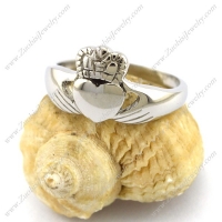 Stainless Steel Claddagh Ring Represented Love Friendship Loyalty r003005