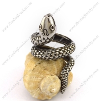 Stainless Steel Snake Ring for Unisex r003043