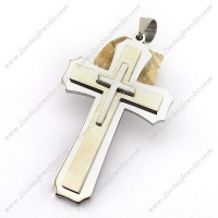 88mm Long Heavy Cross Pendant for Mens p002936