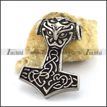 Stainless Steel Thor Hammer Pendant p002961