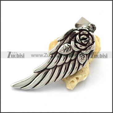 57MM Big Rose Wing Pendant p003025