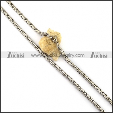 600mm Long Silver Steel Byzatine Chain n001123