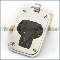 Black Elephant Pendant p003241