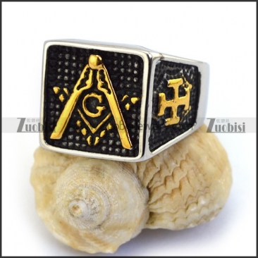 24K Masonic Ring r003611