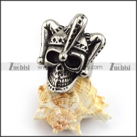 Clown Skull Ring r003628