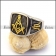 24K Gold Plated Masonic Ring r003633